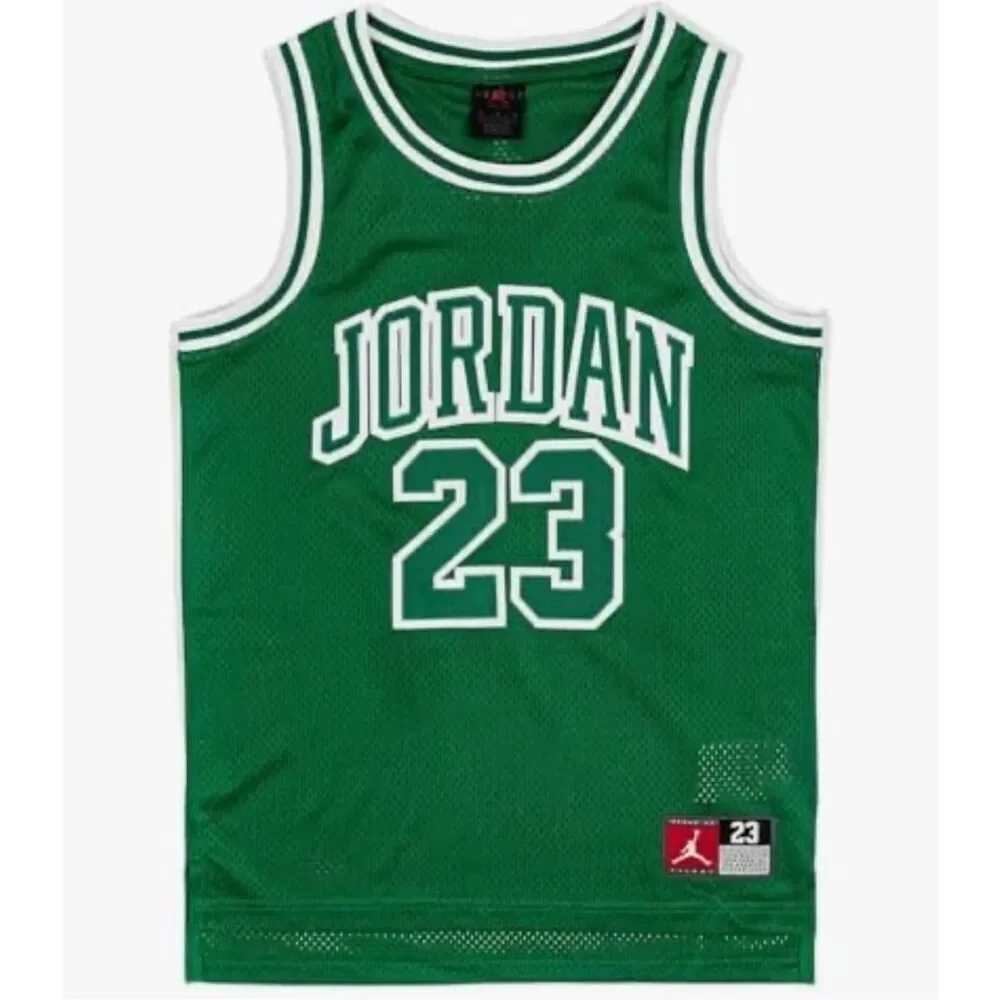 #618. Jordan NWT YOUTH 23 Game Day Mesh Jersey Tank Pine Green